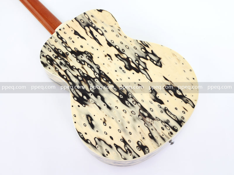 36-Inch Solid Spruce & Canarywood Acoustic Guitar with Gloss Finish (YM-MN4)