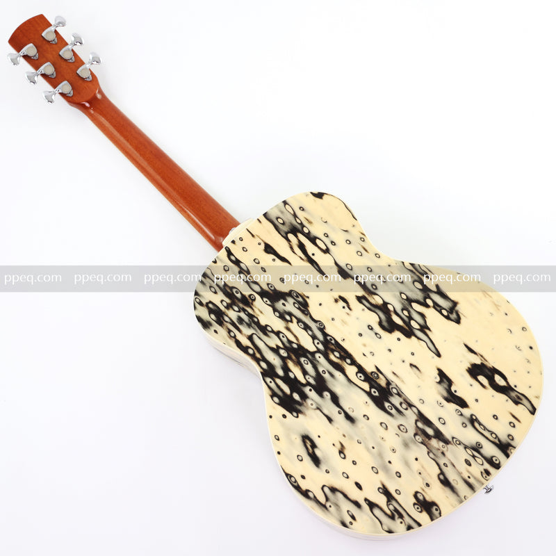 36-Inch Solid Spruce & Canarywood Acoustic Guitar with Gloss Finish (YM-MN4)