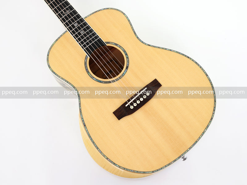 36-Inch Solid Spruce & Canarywood Acoustic Guitar with Gloss Finish (YM-MN4)