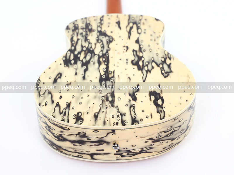 36-Inch Solid Spruce & Canarywood Acoustic Guitar with Gloss Finish (YM-MN4)