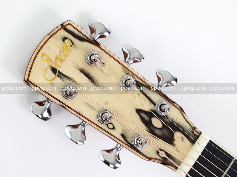 36-Inch Solid Spruce & Canarywood Acoustic Guitar with Gloss Finish (YM-MN4)