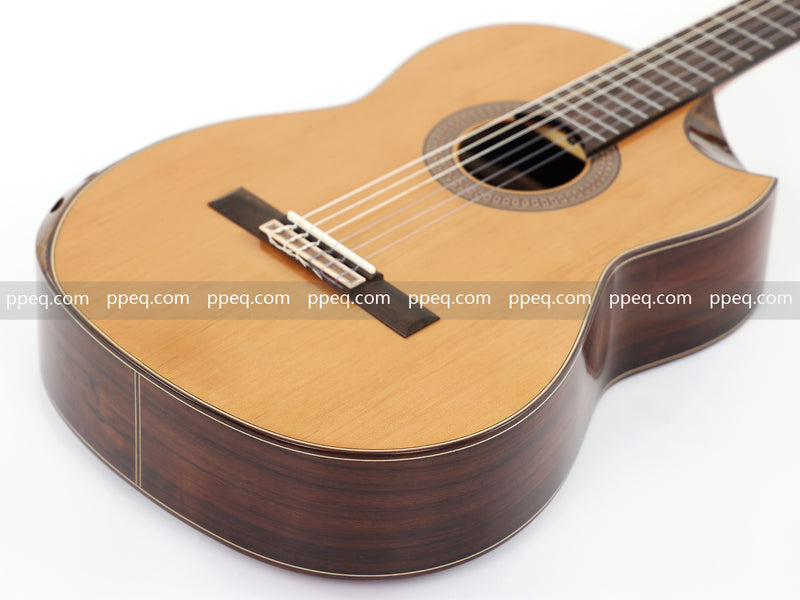 39-Inch Full Solid Wood Classical Guitar with Gloss Finish (J-399SSK)