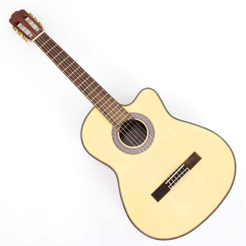39 Inch Full Size Cutaway Nylon String Classical Guitar with Gloss Finish (TY-013)