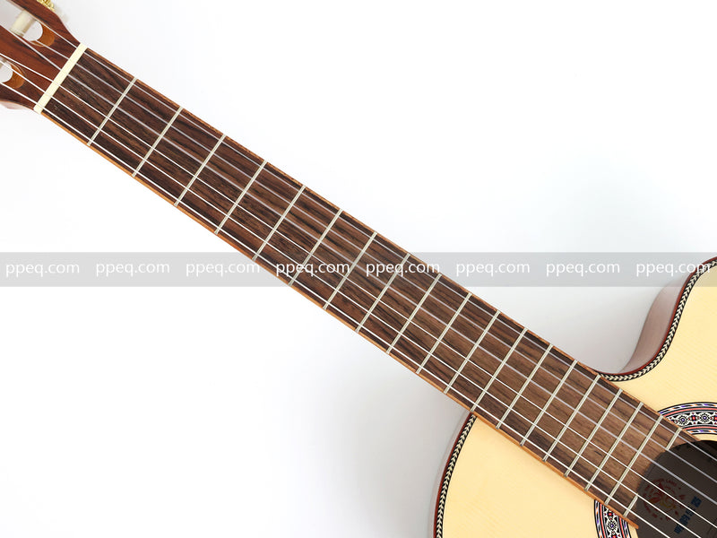 39 Inch Full Size Cutaway Nylon String Classical Guitar with Gloss Finish (TY-013)