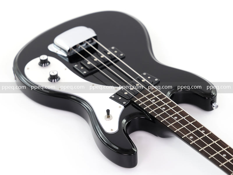 4-String Electric Bass Guitar with Gloss Black Finish (HY-2568)