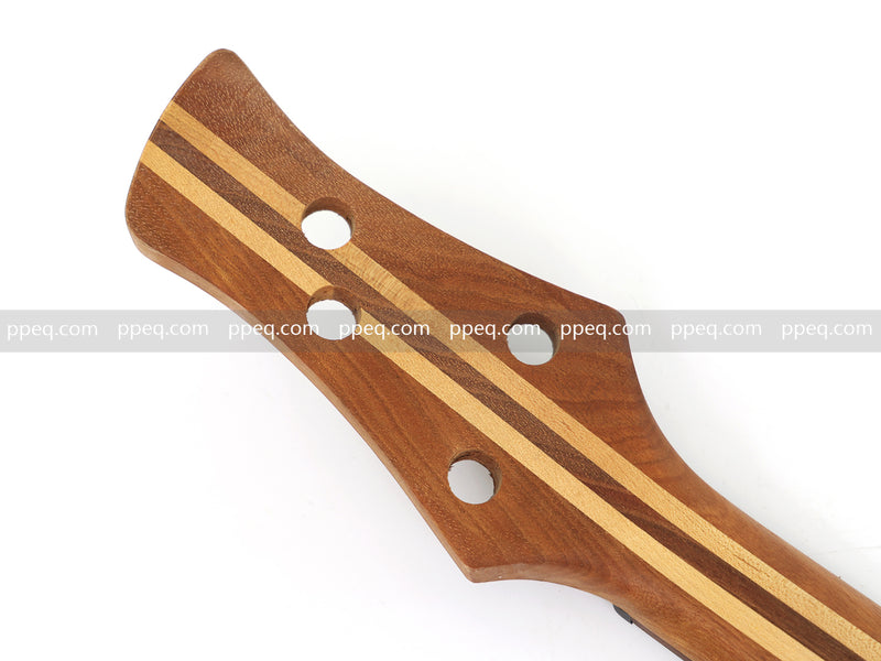 4-String Fretless Neck-Through Body All Walnut Active Electric Bass Guitar (NTB-646, Limited Edition)