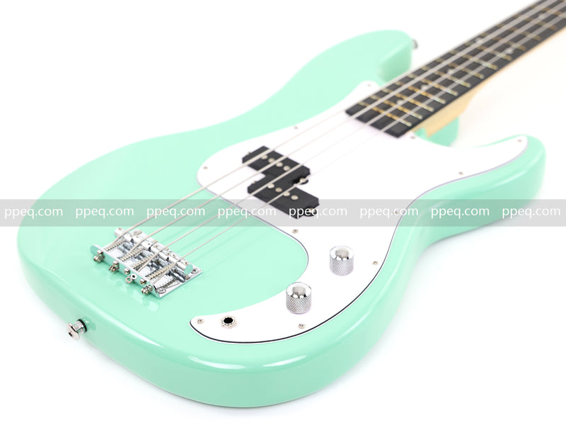 4-String PB-Style Electric Bass Guitar with Mint Green Glossy Finish (YMZ-271)