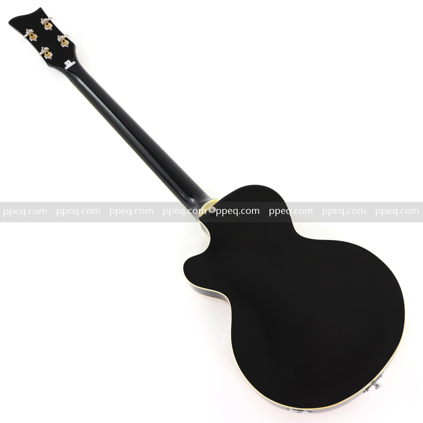 4-String Semi-Hollow Body Electric Bass Guitar with Birdseye Maple Veneer Top (HY-2506)