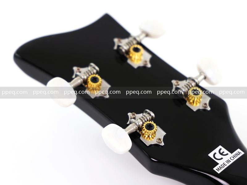 4-String Semi-Hollow Body Electric Bass Guitar with Birdseye Maple Veneer Top (HY-2506)