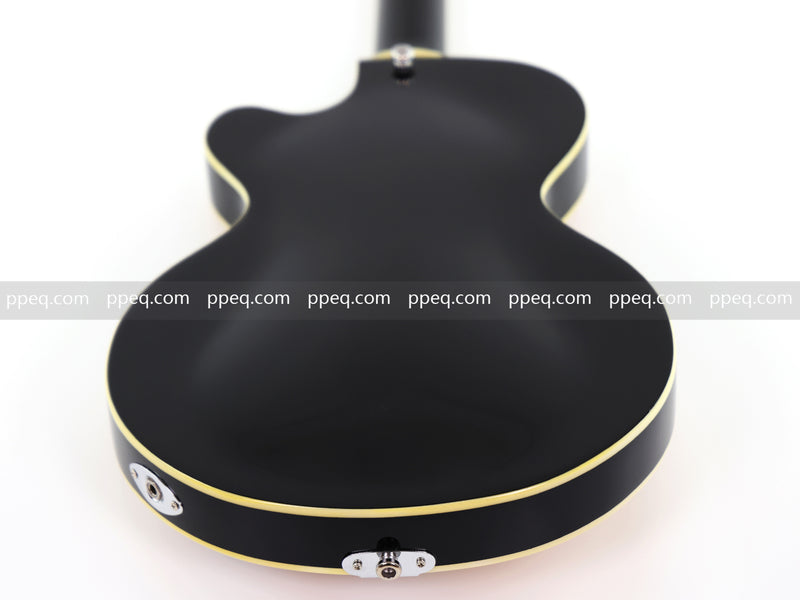 4-String Semi-Hollow Body Electric Bass Guitar with Birdseye Maple Veneer Top (HY-2506)