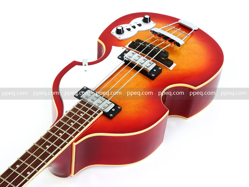 4-String Thick Semi-Hollow Body Violin Style Electric Bass Guitar (PHY-125X)