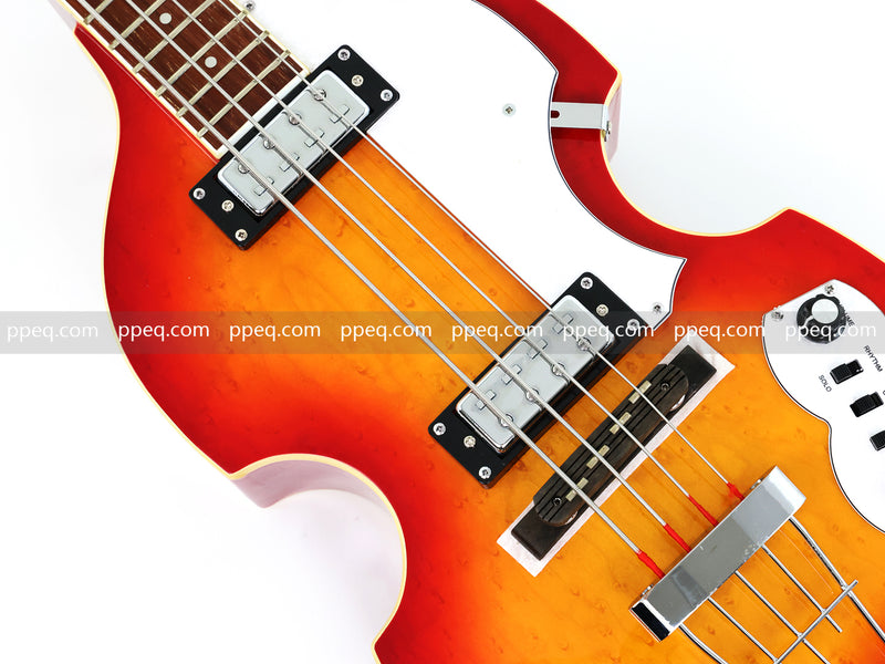 4-String Thick Semi-Hollow Body Violin Style Electric Bass Guitar (PHY-125X)