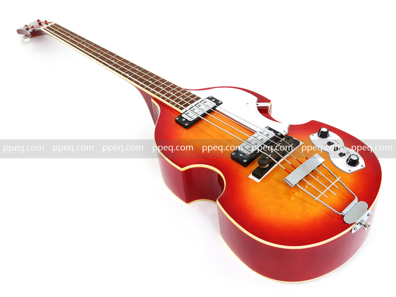 4-String Thick Semi-Hollow Body Violin Style Electric Bass Guitar (PHY-125X)