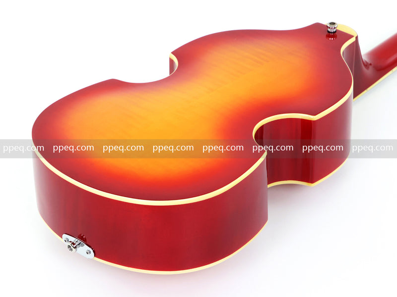 4-String Thick Semi-Hollow Body Violin Style Electric Bass Guitar (PHY-125X)