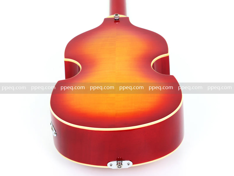 4-String Thick Semi-Hollow Body Violin Style Electric Bass Guitar (PHY-125X)