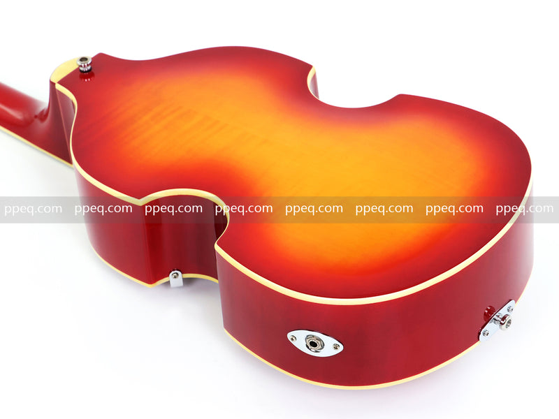 4-String Thick Semi-Hollow Body Violin Style Electric Bass Guitar (PHY-125X)