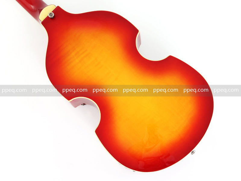 4-String Thick Semi-Hollow Body Violin Style Electric Bass Guitar (PHY-125X)