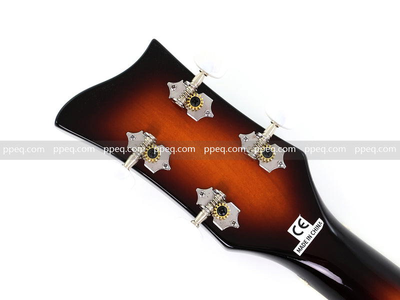 4-String Thick Semi-Hollow Violin Style Fretless Electric Bass Guitar (PHY-137)