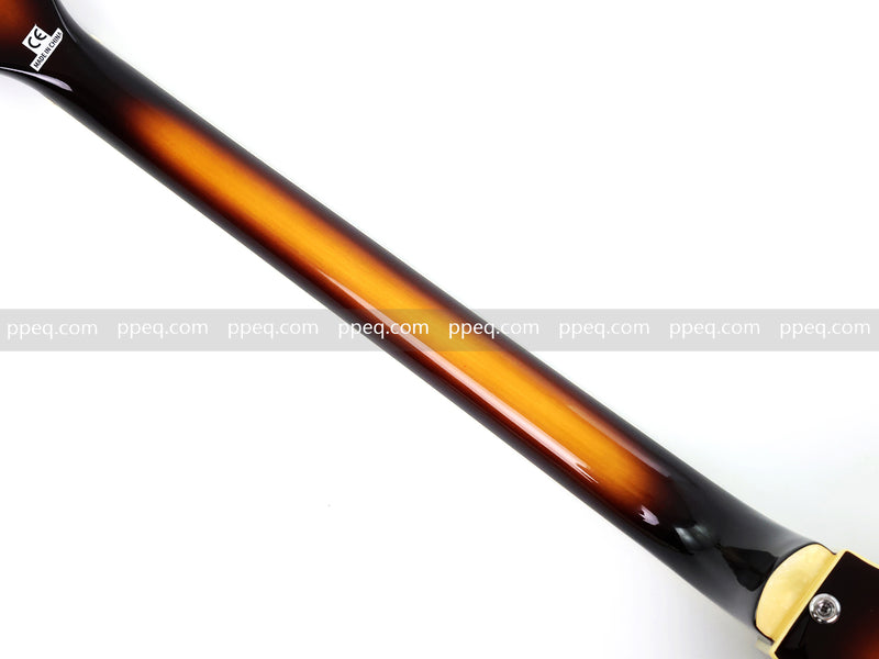 4-String Thick Semi-Hollow Violin Style Fretless Electric Bass Guitar (PHY-137)