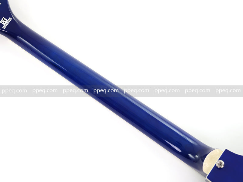 4-String Violin-Shaped Electric Bass Guitar with Gloss Dark Blue Finish (HY-2518)