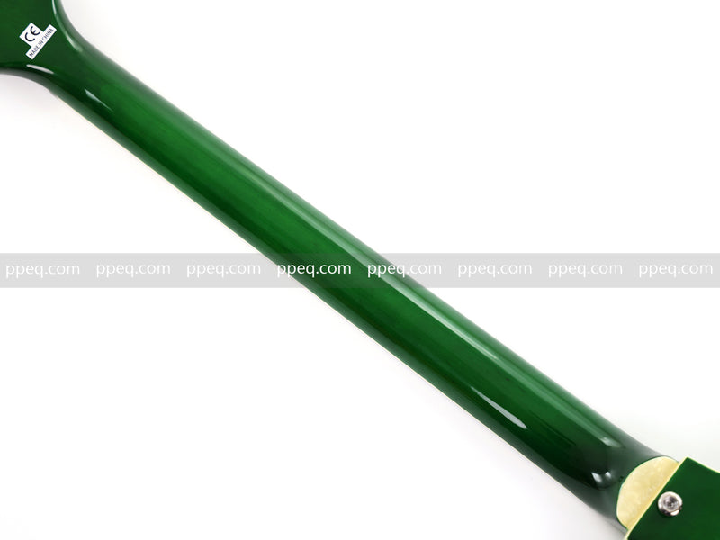 4-String Violin-Shaped Electric Bass Guitar with Gloss Emerald Green Finish (HY-2522)