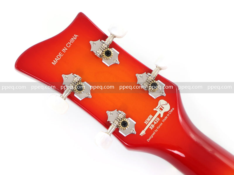 4-String Violin-Shaped Electric Bass Guitar with Gloss Sunburst Finish (HY-2514)