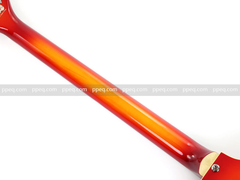 4-String Violin-Shaped Electric Bass Guitar with Gloss Sunburst Finish (HY-2514)