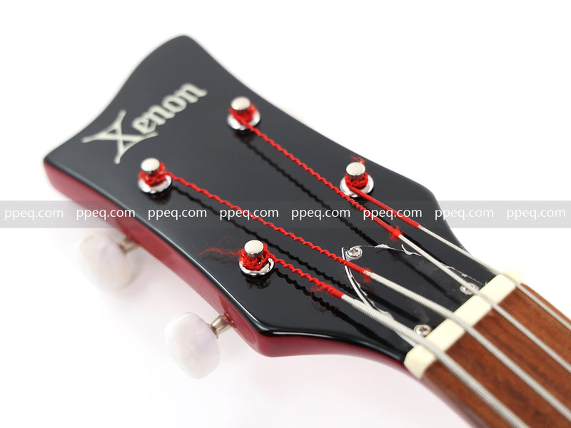 4-String Violin-Shaped Electric Bass Guitar with Gloss Sunburst Finish (HY-2514)