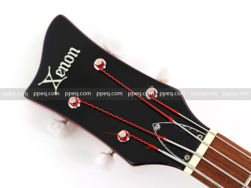 4-String Violin-Shaped Electric Bass Guitar with Gloss Sunburst Finish (HY-2514)