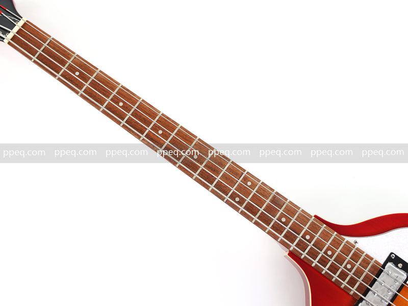 4-String Violin-Shaped Electric Bass Guitar with Gloss Sunburst Finish (HY-2514)