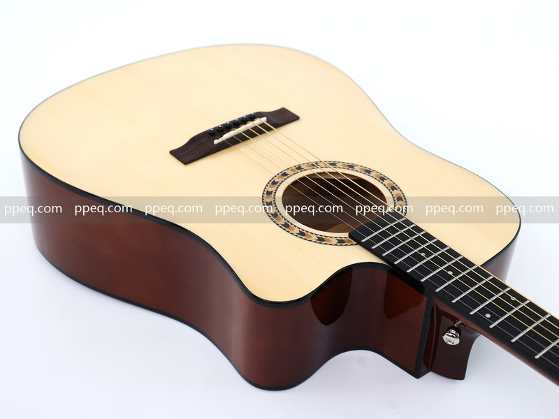 41-Inch Grade A Spruce Top Acoustic Guitar with Glossy Finish (JY-D4001-N)
