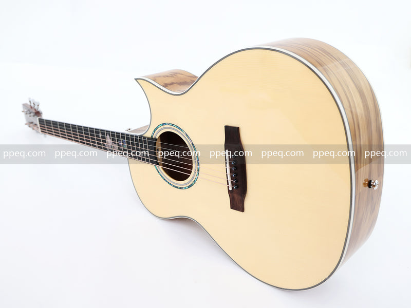 41-Inch Zebrawood Back & Sides Glossy Finish Acoustic Guitar (JY-G4010)