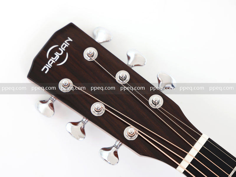 41-Inch Zebrawood Back & Sides Glossy Finish Acoustic Guitar (JY-G4010)