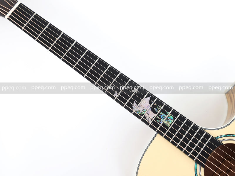 41-Inch Zebrawood Back & Sides Glossy Finish Acoustic Guitar (JY-G4010)