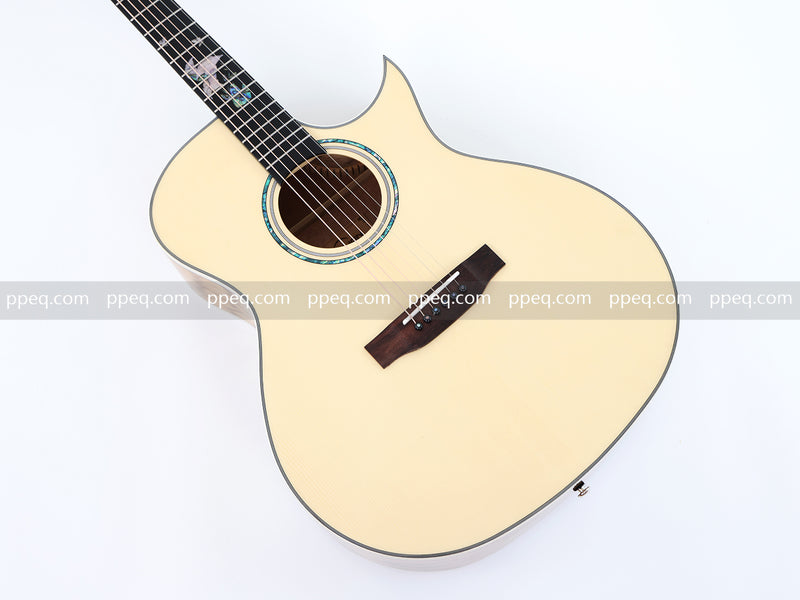 41-Inch Zebrawood Back & Sides Glossy Finish Acoustic Guitar (JY-G4010)