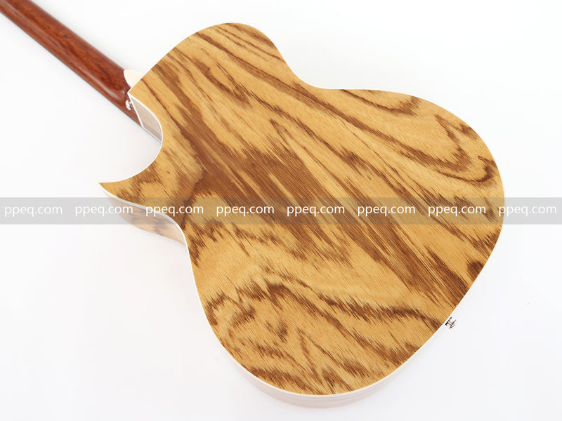 41-Inch Zebrawood Back & Sides Glossy Finish Acoustic Guitar (JY-G4010)