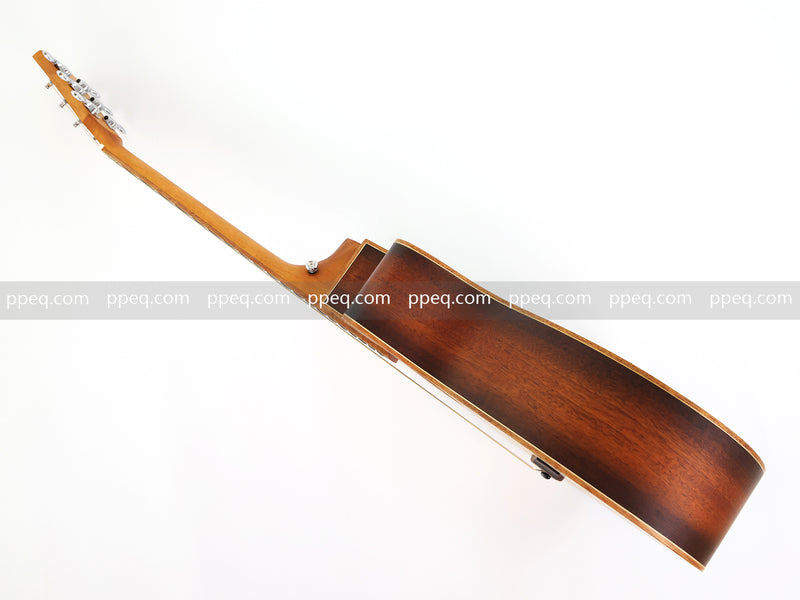 40-inch Tamo Ash Top Acoustic Guitar with Satin Finish (TY-010)