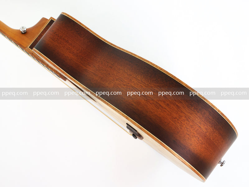 40-inch Tamo Ash Top Acoustic Guitar with Satin Finish (TY-010)