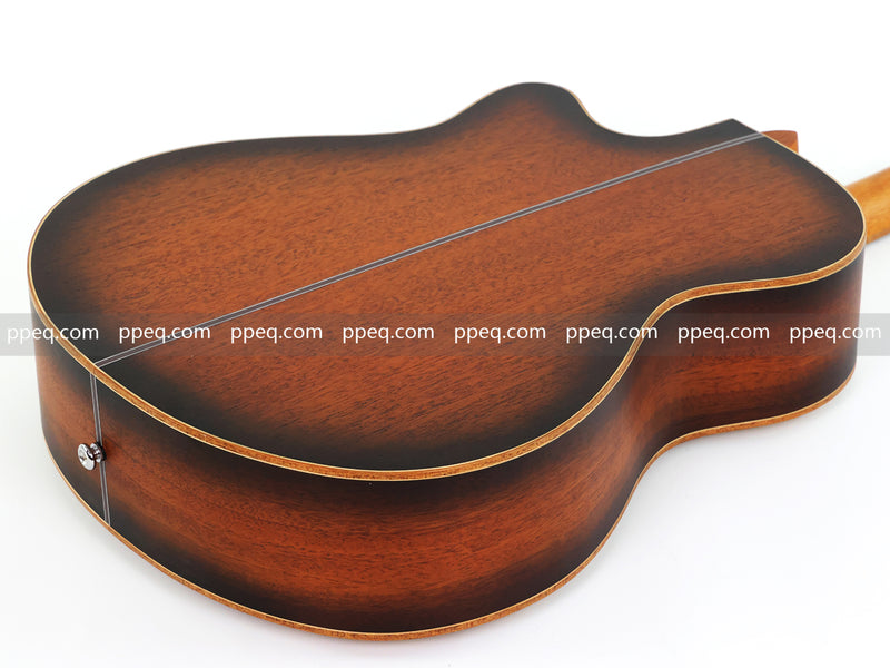 40-inch Tamo Ash Top Acoustic Guitar with Satin Finish (TY-010)