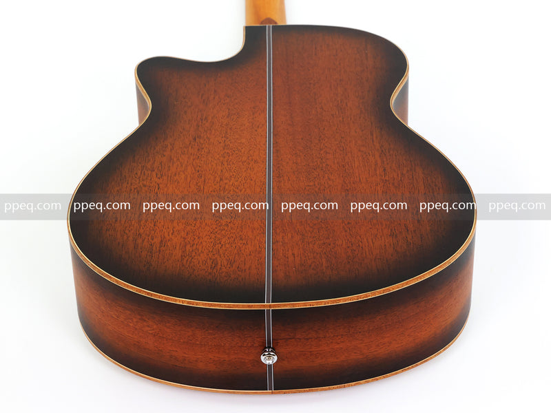 40-inch Tamo Ash Top Acoustic Guitar with Satin Finish (TY-010)