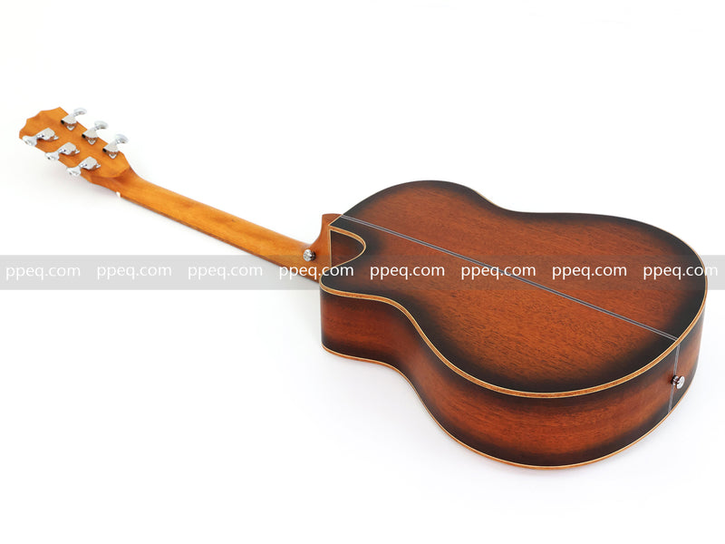 40-inch Tamo Ash Top Acoustic Guitar with Satin Finish (TY-010)