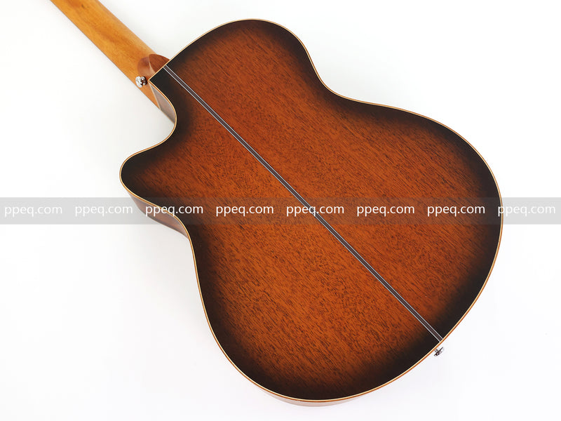 40-inch Tamo Ash Top Acoustic Guitar with Satin Finish (TY-010)