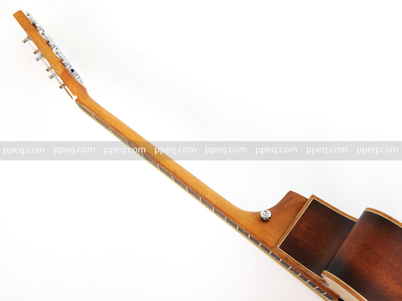 40-inch Tamo Ash Top Acoustic Guitar with Satin Finish (TY-010)