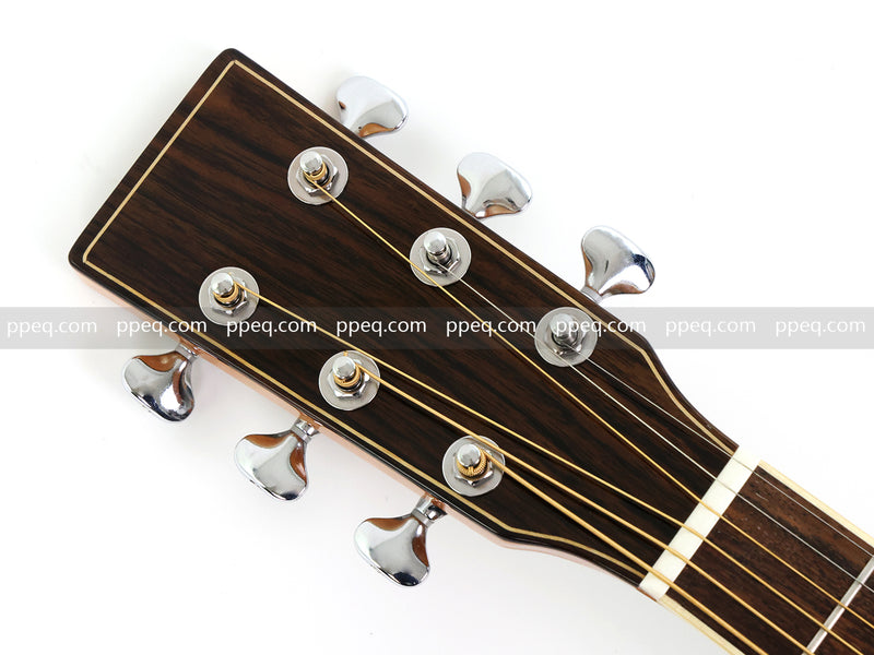 40 Inch Figured Ash Body Acoustic Guitar with Gloss Finish (TY-016)