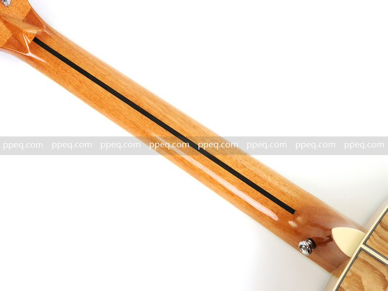 40 Inch Figured Ash Body Acoustic Guitar with Gloss Finish (TY-016)