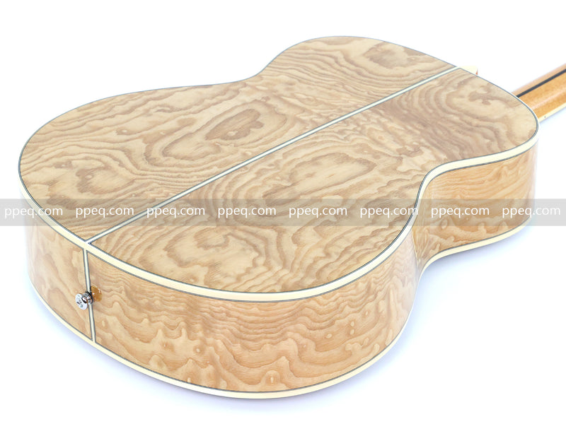 40 Inch Figured Ash Body Acoustic Guitar with Gloss Finish (TY-016)