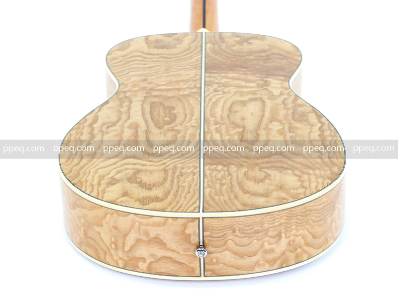 40 Inch Figured Ash Body Acoustic Guitar with Gloss Finish (TY-016)