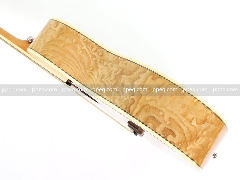 40 Inch Figured Ash Body Acoustic Guitar with Gloss Finish (TY-016)