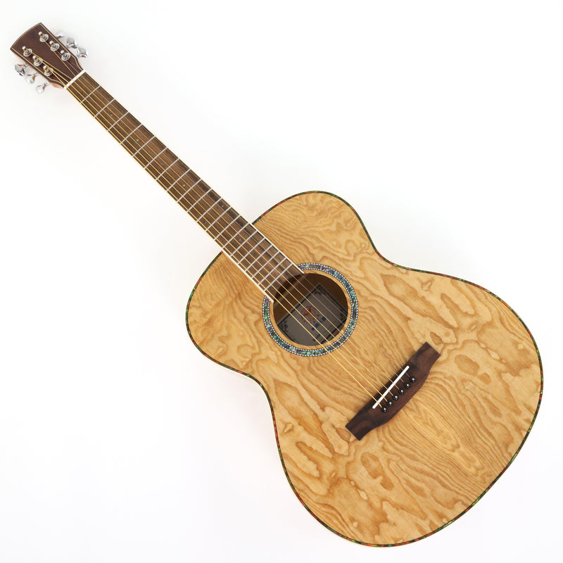 40 Inch Tamo Ash Body Acoustic Guitar with Gloss Finish (TY-015)