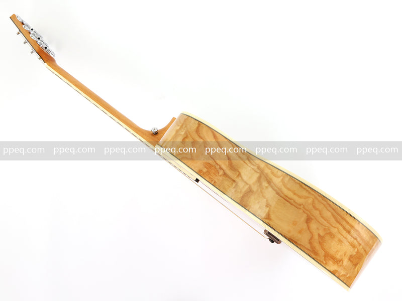 40 Inch Tamo Ash Body Acoustic Guitar with Gloss Finish (TY-015)